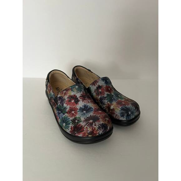 Alegria by PF Lite Women's Bloomies Slip- On Clog Floral Leather Size 38 (US 8) - Picture 4 of 8